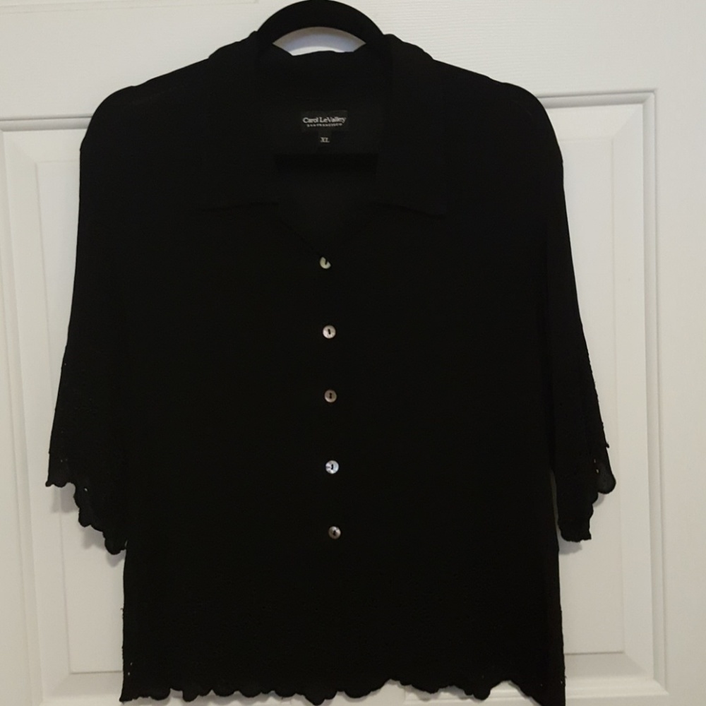 Ladies black blouse